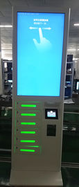 Jetonlu Zemin Standı Cep Telefonu Şarj Makinesi Cep Telefonu Şarj İstasyonu 43 &quot;LCD ekran