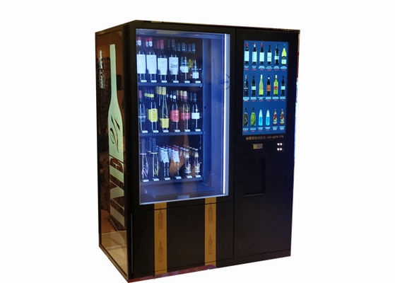22 inç Dokunmatik Ekran Kırmızı Şarap Otomatı, Buzdolabı Otomatı Otomatik Satış