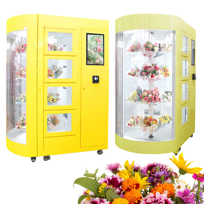 24 Saat Kolaylık Çiçek Otomatı Çiçek Mağazası Mağaza Ekipmanları Nemlendiricili OEM ODM